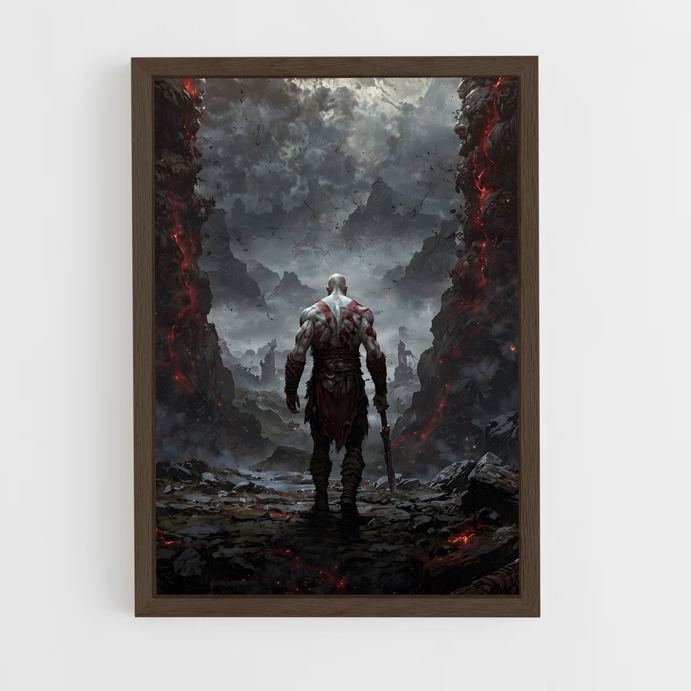 Poster Feu et Fureur – affiche God of War (vue 5)